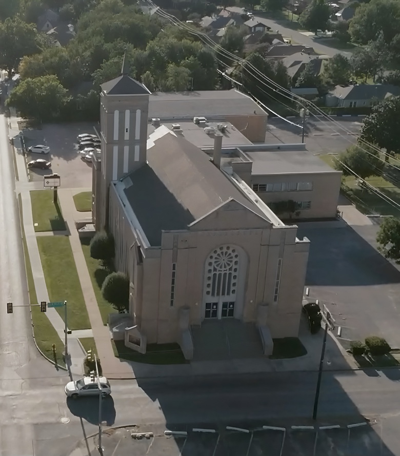 Historic Crestwood Vineyard Church building in Oklahoma City
