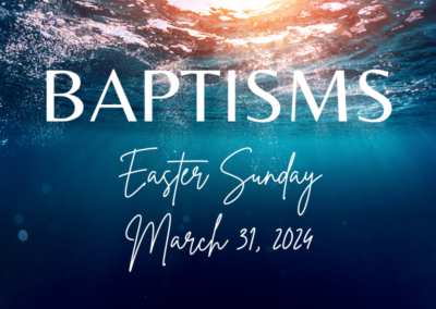 Baptisms Easter 2024